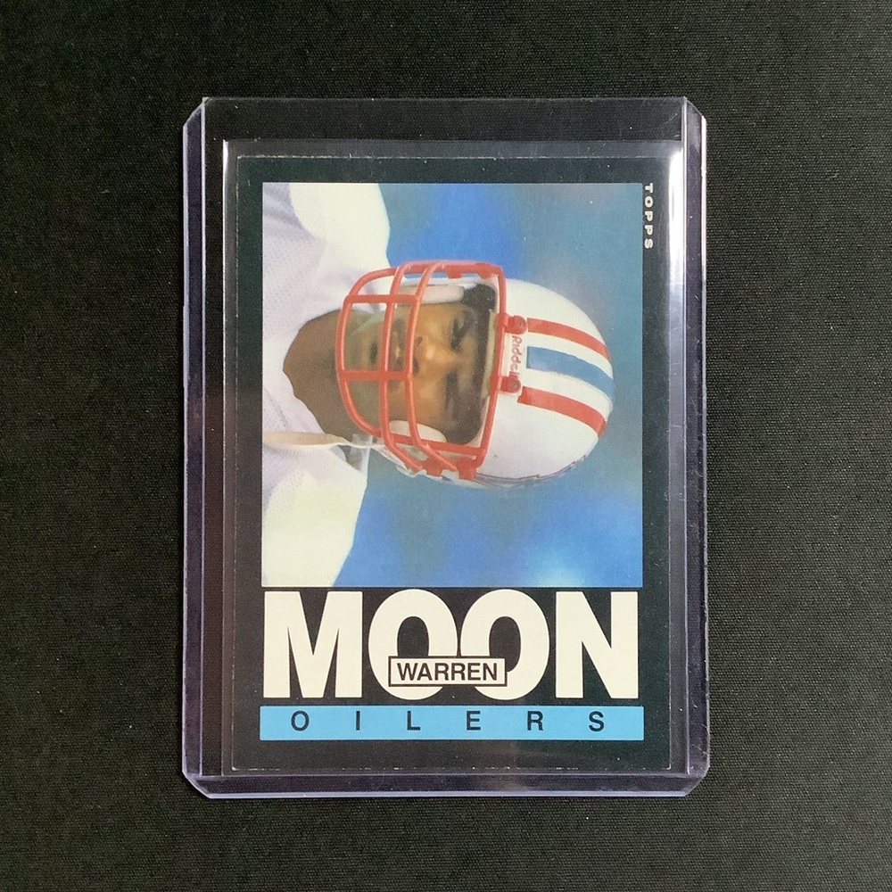 1985 Topps Football Warren Moon #251 RC Rookie Card / Houston Oilers